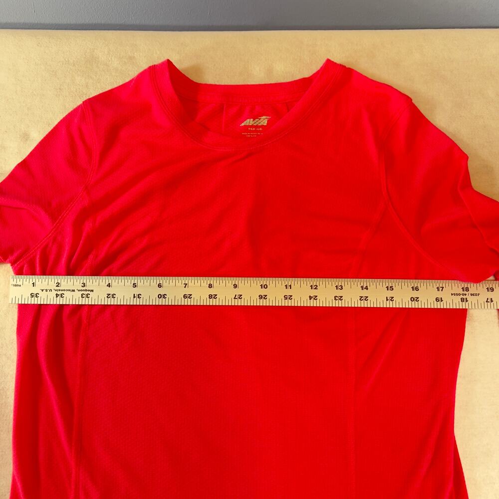 Avia Long Sleeve Shirt Woman's S / Ch 4-6 Running w/ Thumbholes HOT PINK - Picture 6 of 11